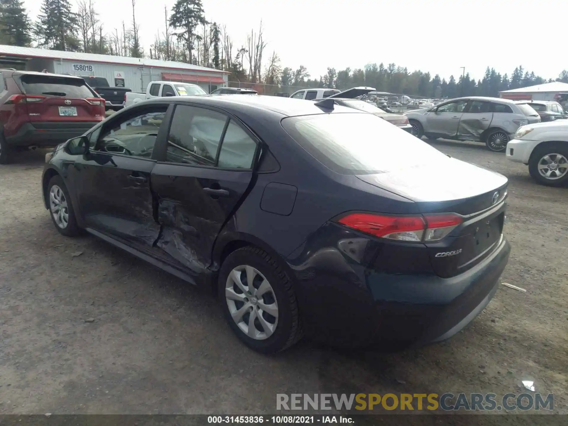 3 Photograph of a damaged car JTDEPRAE4LJ038636 TOYOTA COROLLA 2020