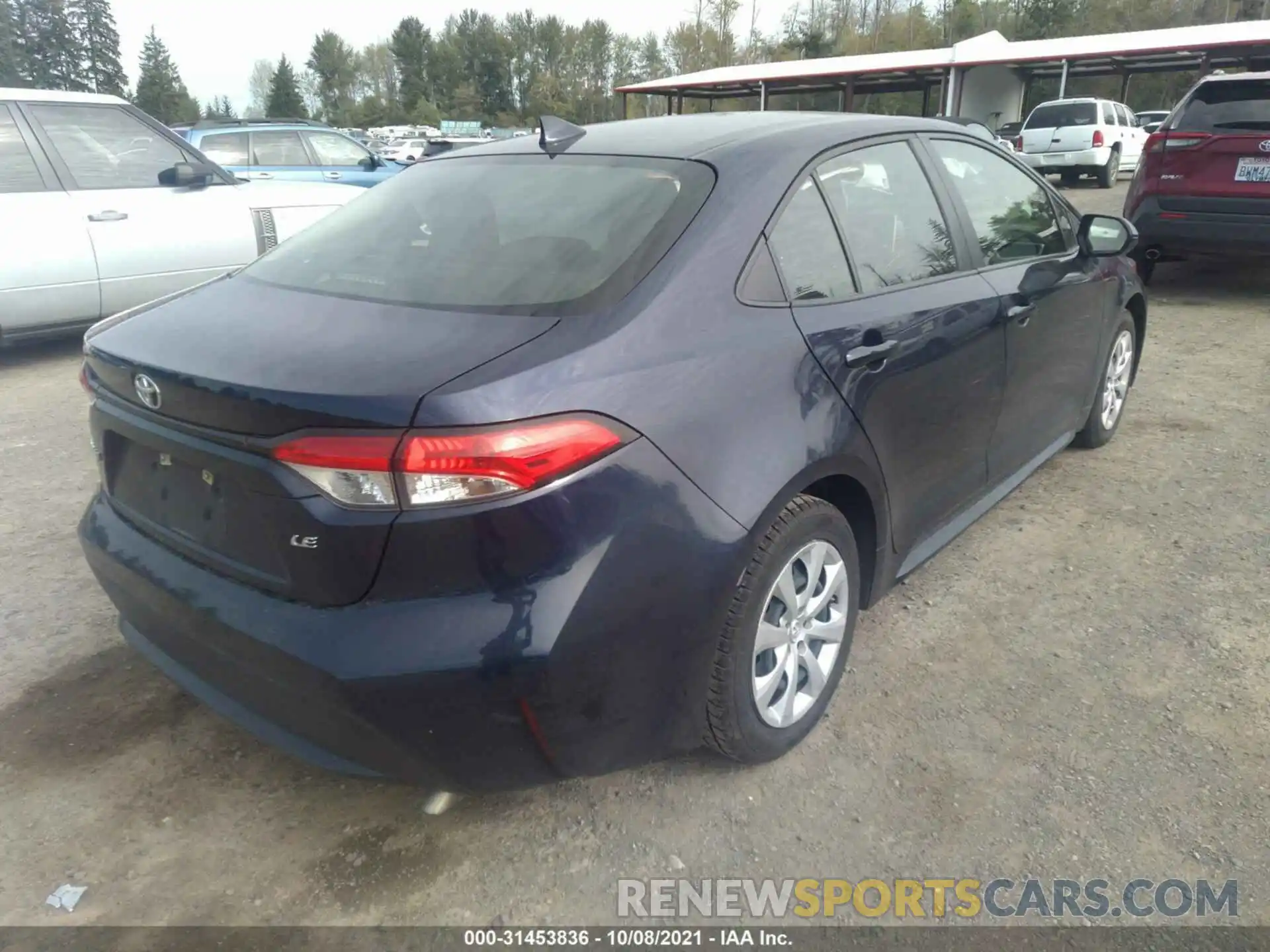 4 Photograph of a damaged car JTDEPRAE4LJ038636 TOYOTA COROLLA 2020