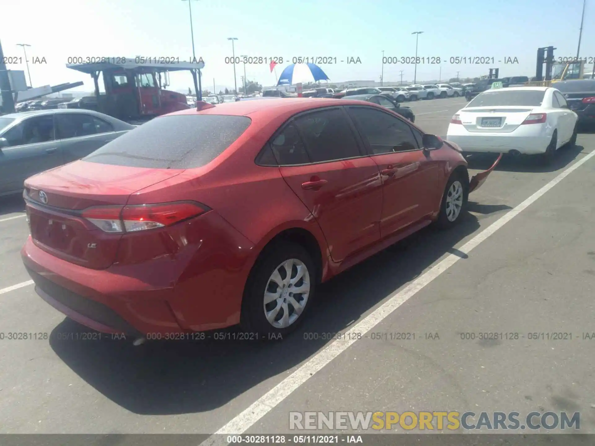 4 Photograph of a damaged car JTDEPRAE4LJ038930 TOYOTA COROLLA 2020