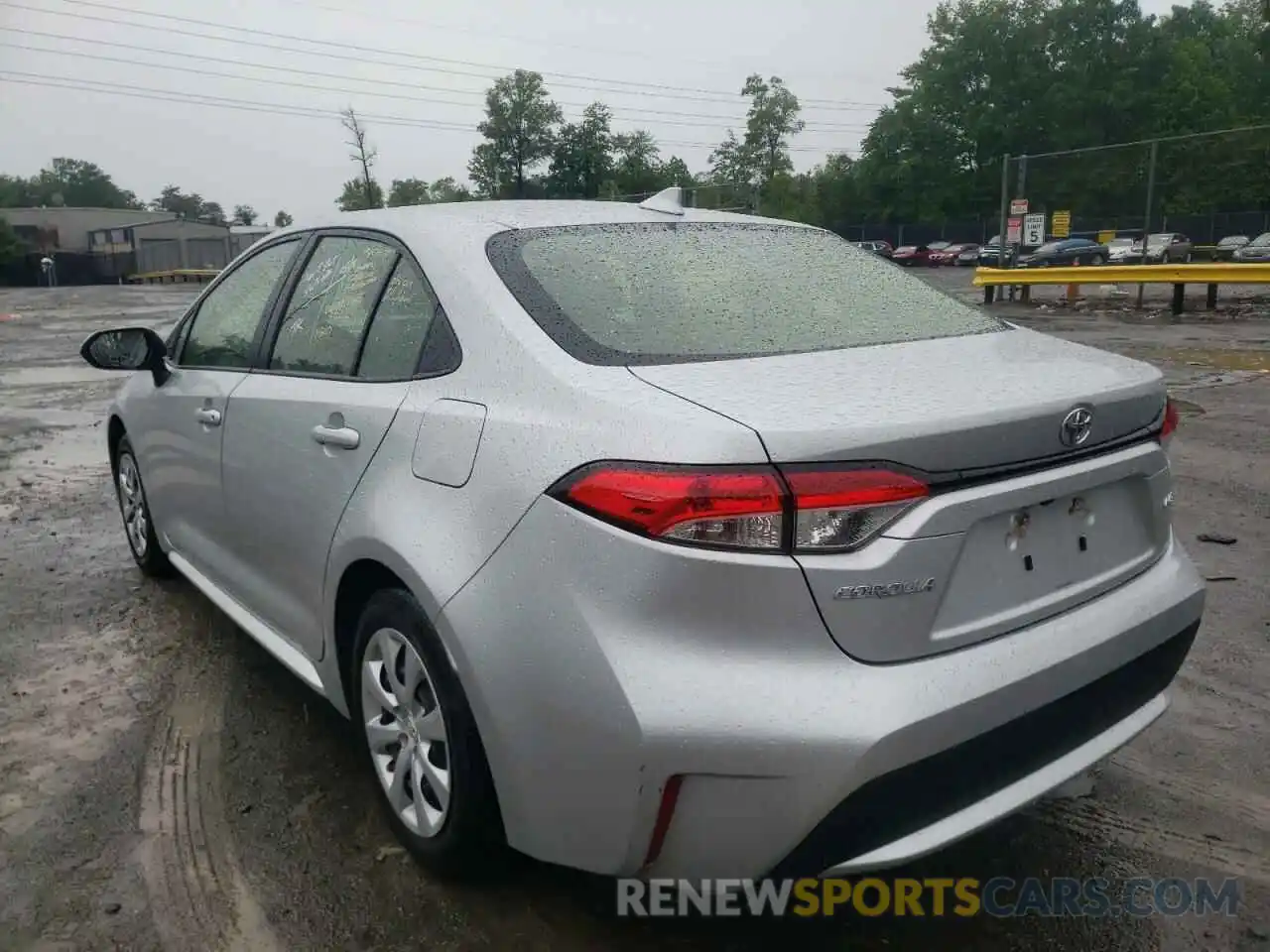 3 Photograph of a damaged car JTDEPRAE4LJ039074 TOYOTA COROLLA 2020