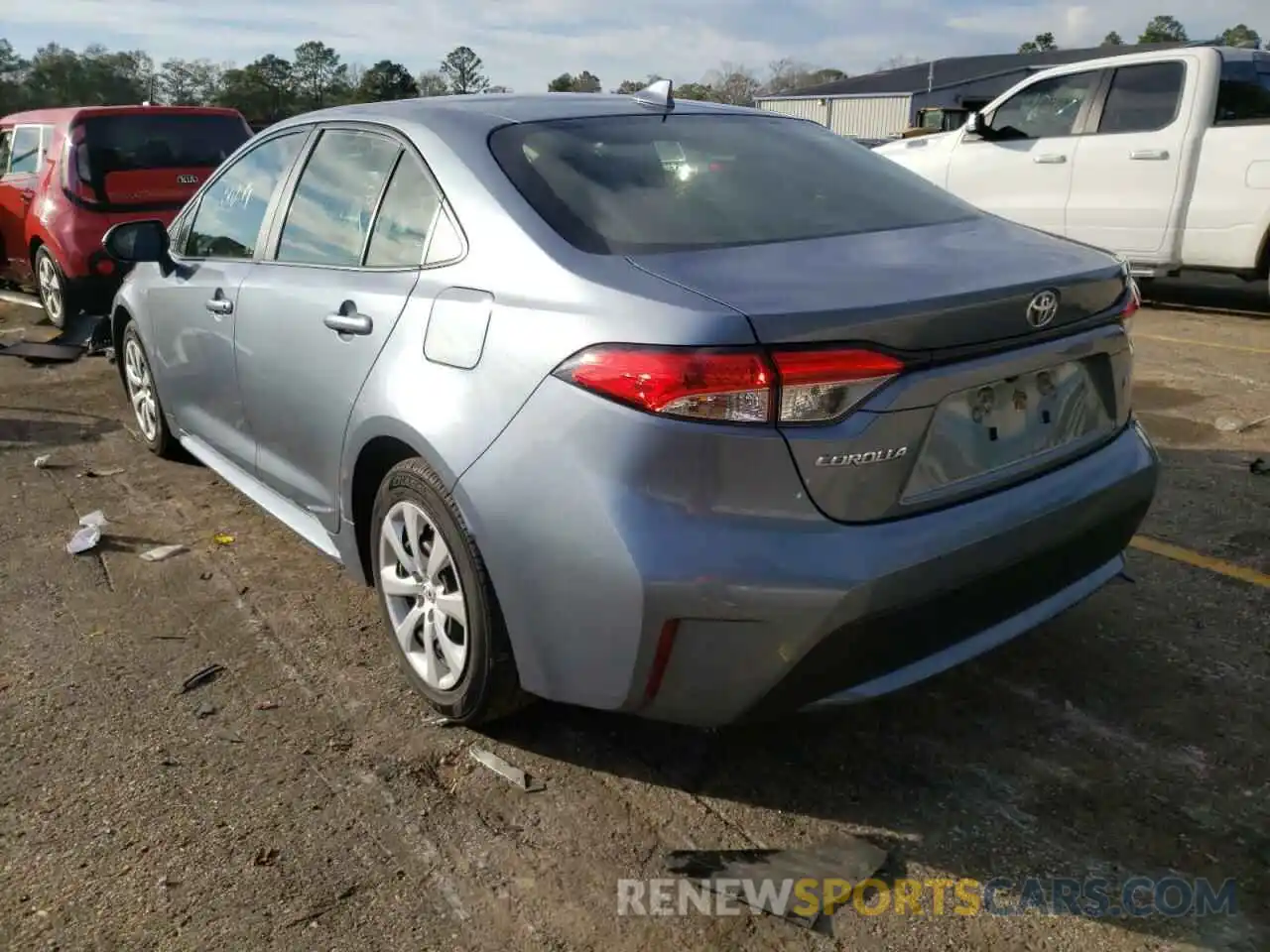 3 Photograph of a damaged car JTDEPRAE4LJ039317 TOYOTA COROLLA 2020