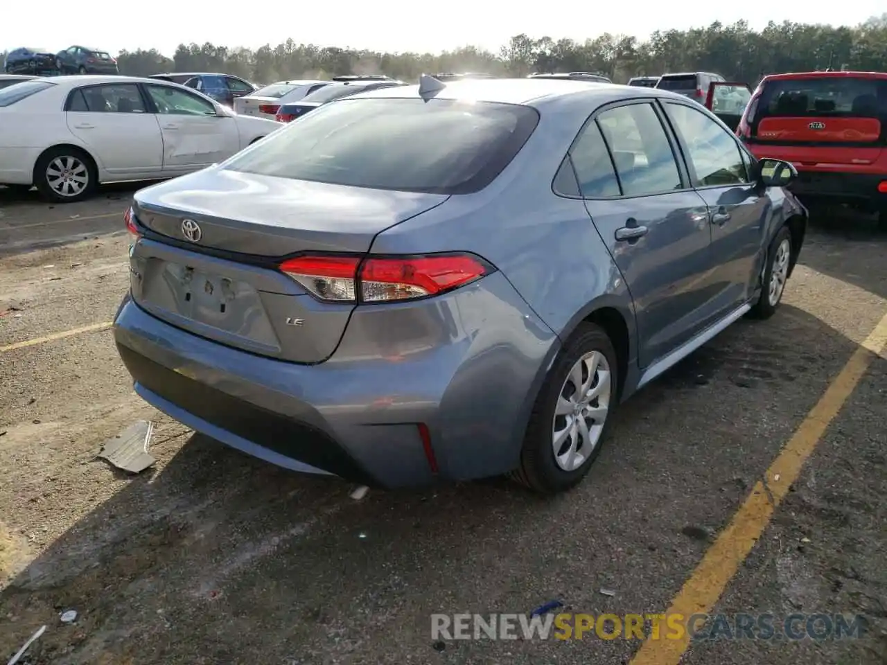 4 Photograph of a damaged car JTDEPRAE4LJ039317 TOYOTA COROLLA 2020