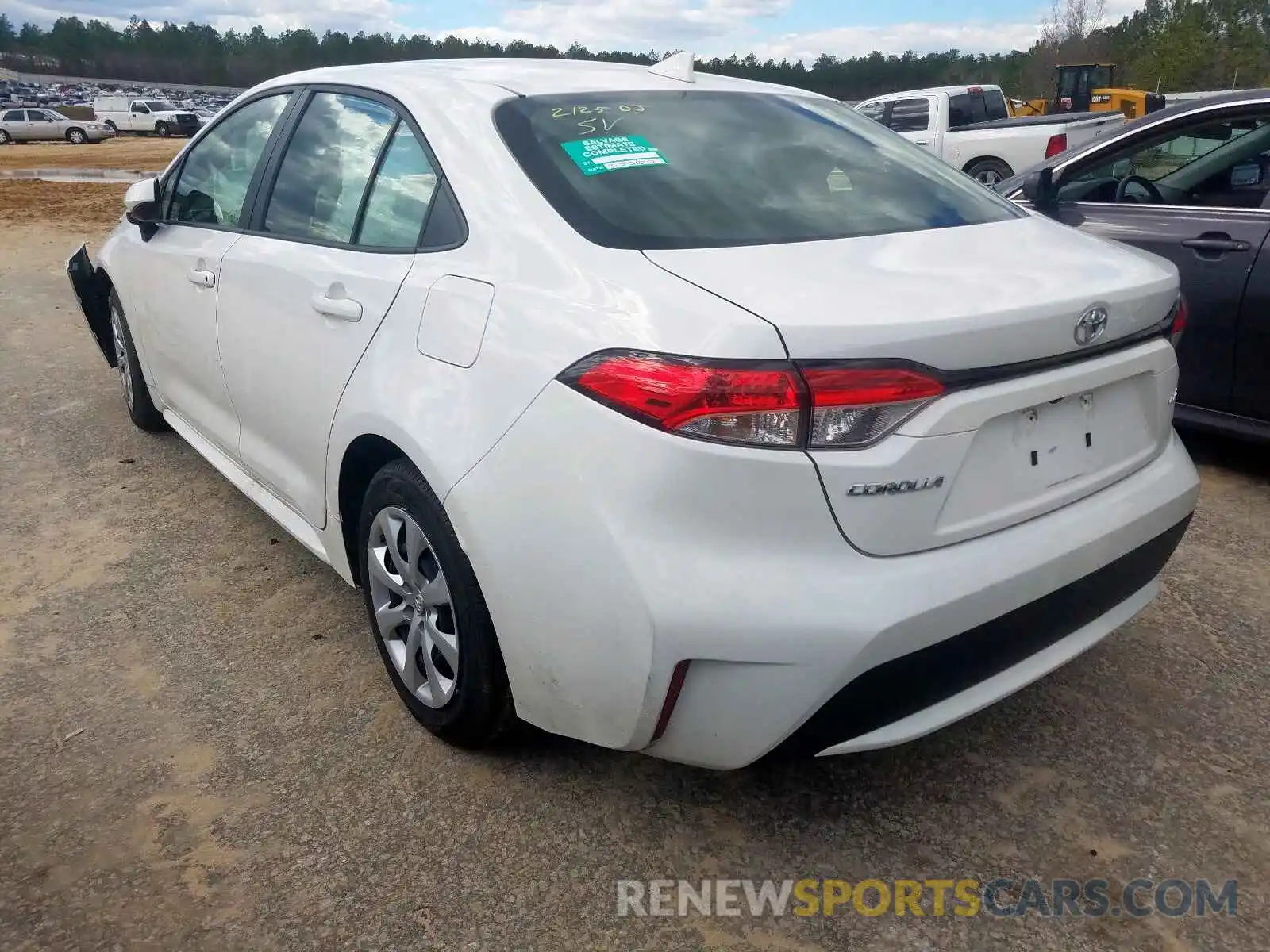 3 Photograph of a damaged car JTDEPRAE4LJ039902 TOYOTA COROLLA 2020