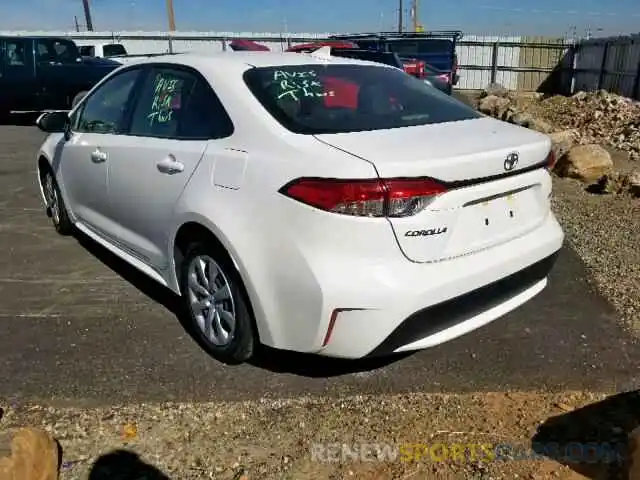 3 Photograph of a damaged car JTDEPRAE4LJ039978 TOYOTA COROLLA 2020