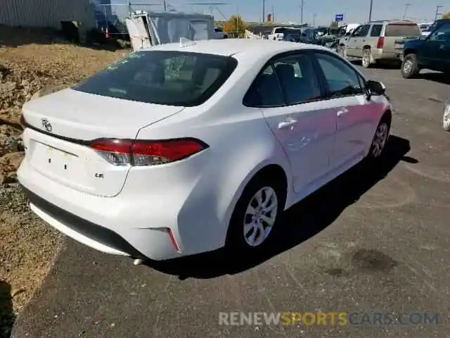 4 Photograph of a damaged car JTDEPRAE4LJ039978 TOYOTA COROLLA 2020