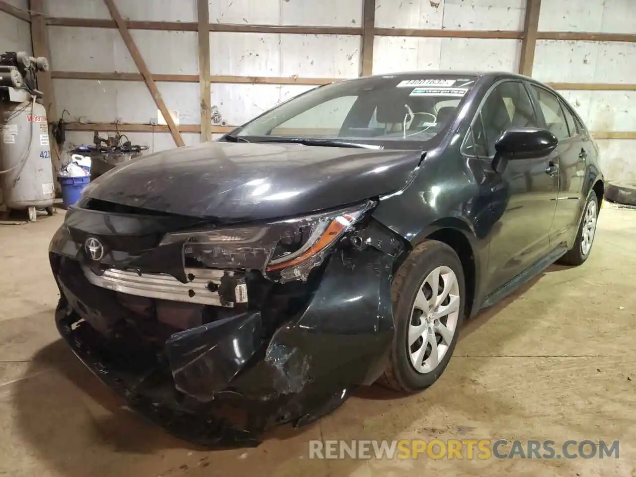 2 Photograph of a damaged car JTDEPRAE4LJ040466 TOYOTA COROLLA 2020