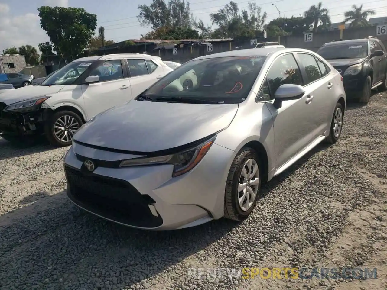 2 Photograph of a damaged car JTDEPRAE4LJ040600 TOYOTA COROLLA 2020