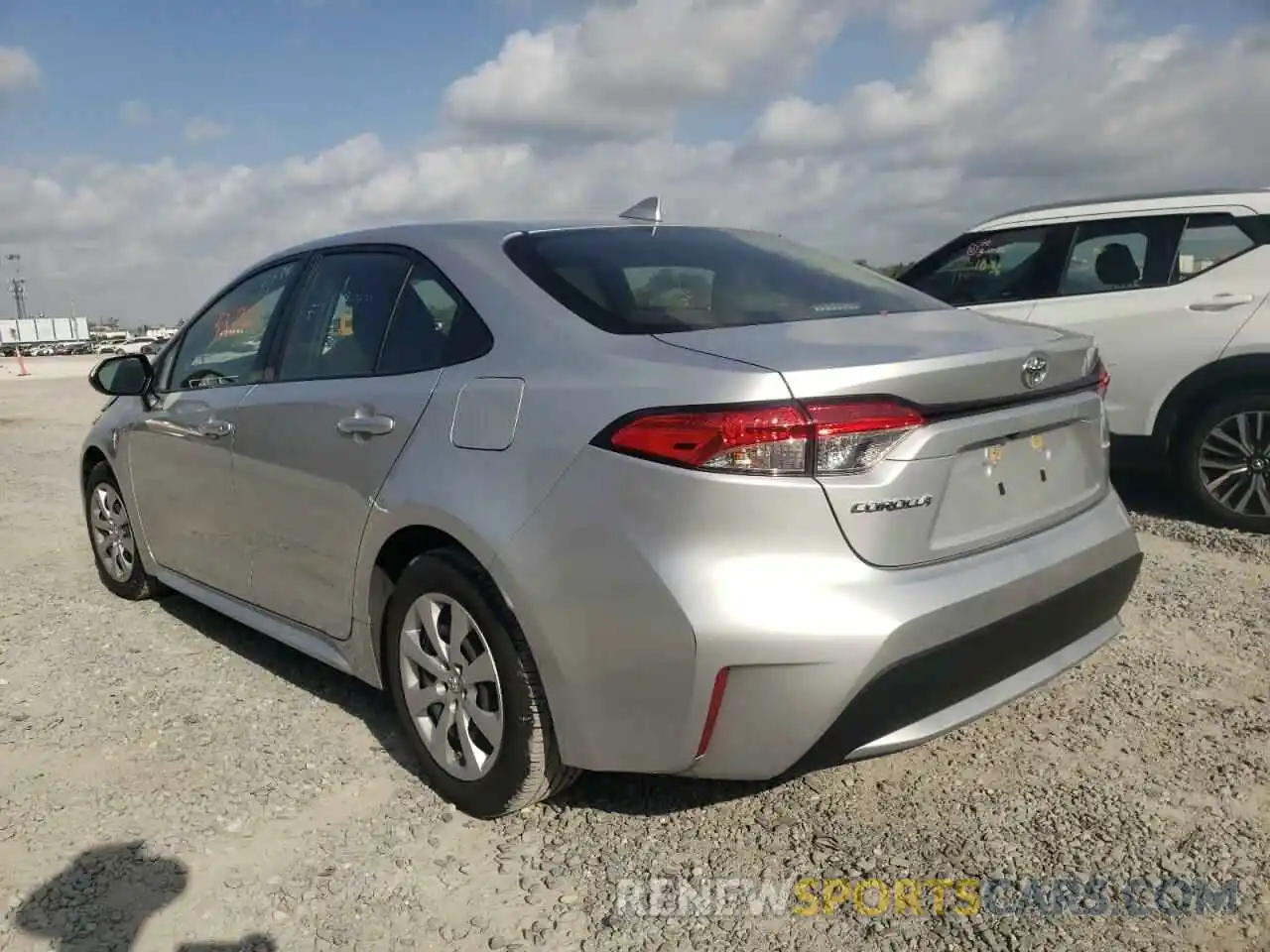 3 Photograph of a damaged car JTDEPRAE4LJ040600 TOYOTA COROLLA 2020