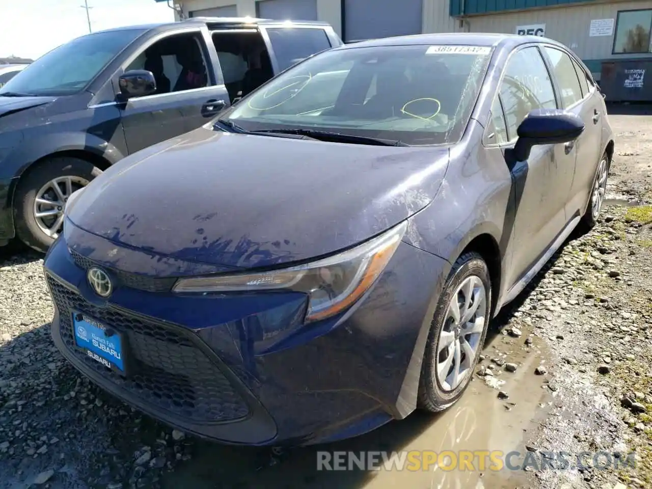 2 Photograph of a damaged car JTDEPRAE4LJ040869 TOYOTA COROLLA 2020