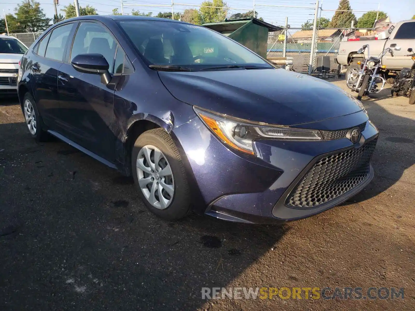 1 Photograph of a damaged car JTDEPRAE4LJ041102 TOYOTA COROLLA 2020