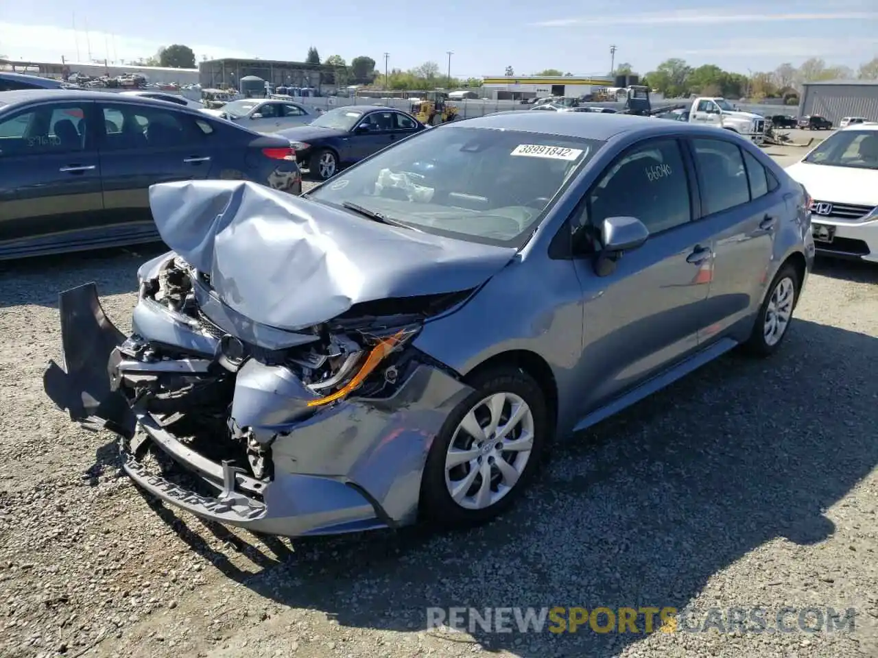 2 Photograph of a damaged car JTDEPRAE4LJ041391 TOYOTA COROLLA 2020