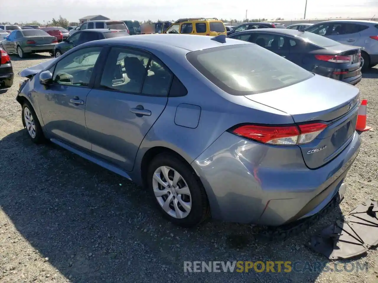 3 Photograph of a damaged car JTDEPRAE4LJ041391 TOYOTA COROLLA 2020