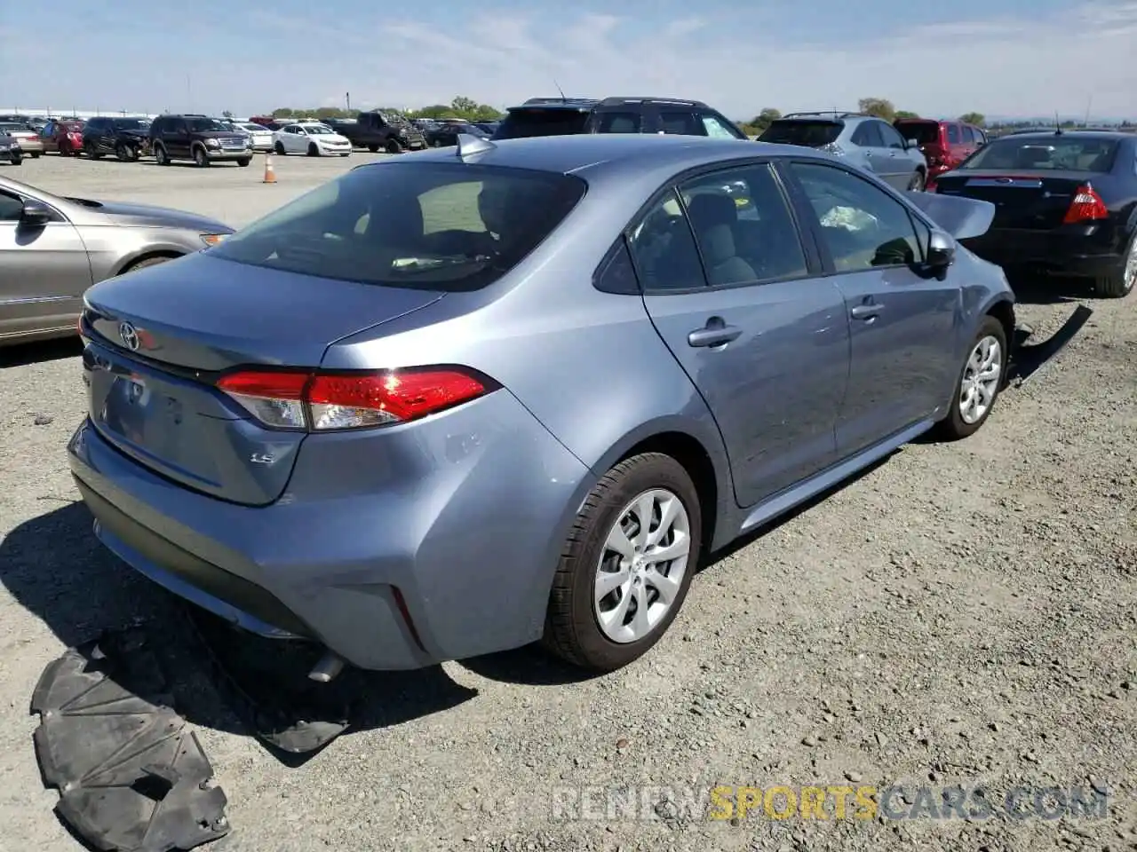 4 Photograph of a damaged car JTDEPRAE4LJ041391 TOYOTA COROLLA 2020