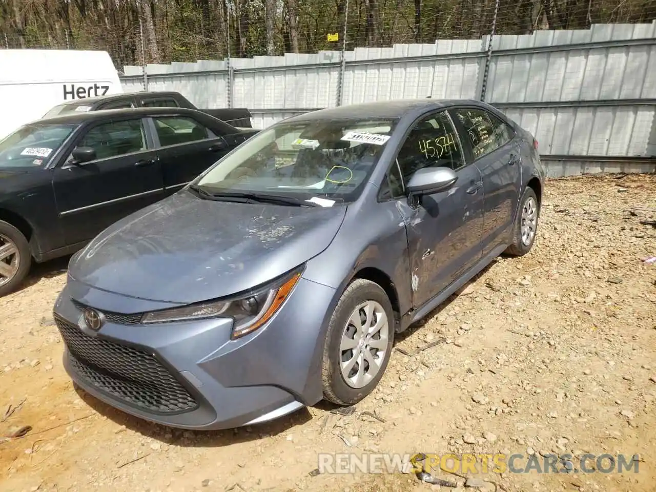 2 Photograph of a damaged car JTDEPRAE4LJ041469 TOYOTA COROLLA 2020