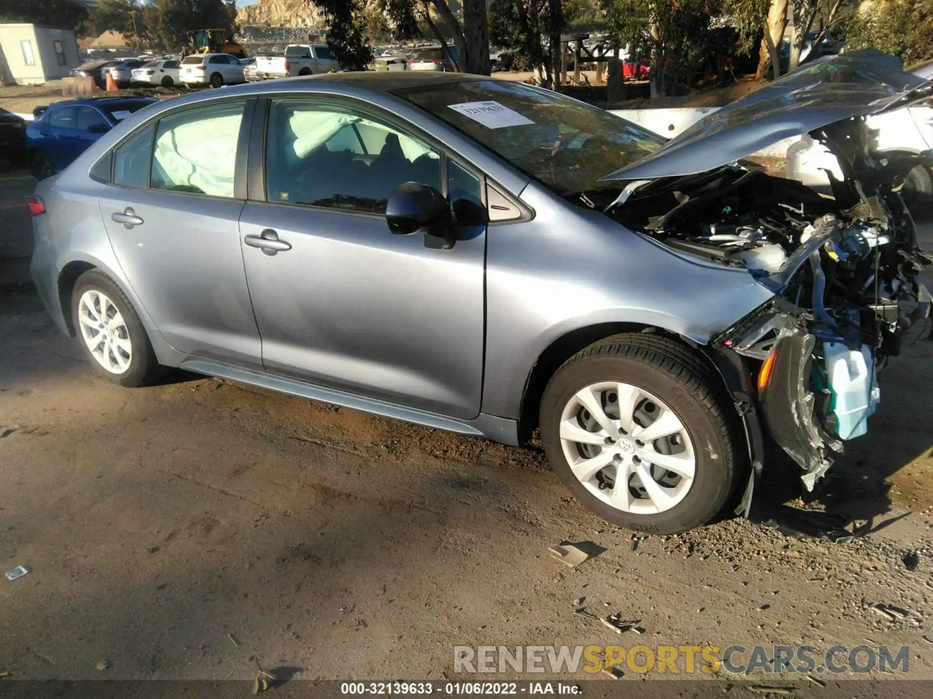 1 Photograph of a damaged car JTDEPRAE4LJ041519 TOYOTA COROLLA 2020