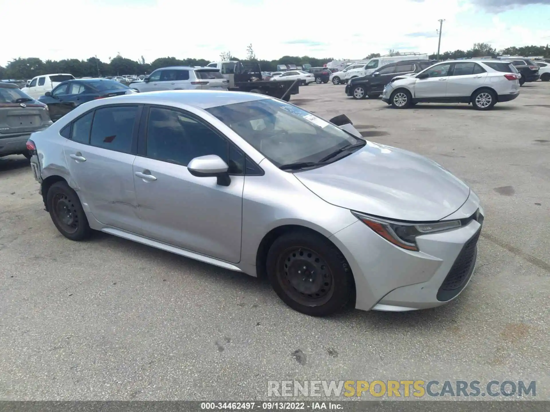 1 Photograph of a damaged car JTDEPRAE4LJ041584 TOYOTA COROLLA 2020