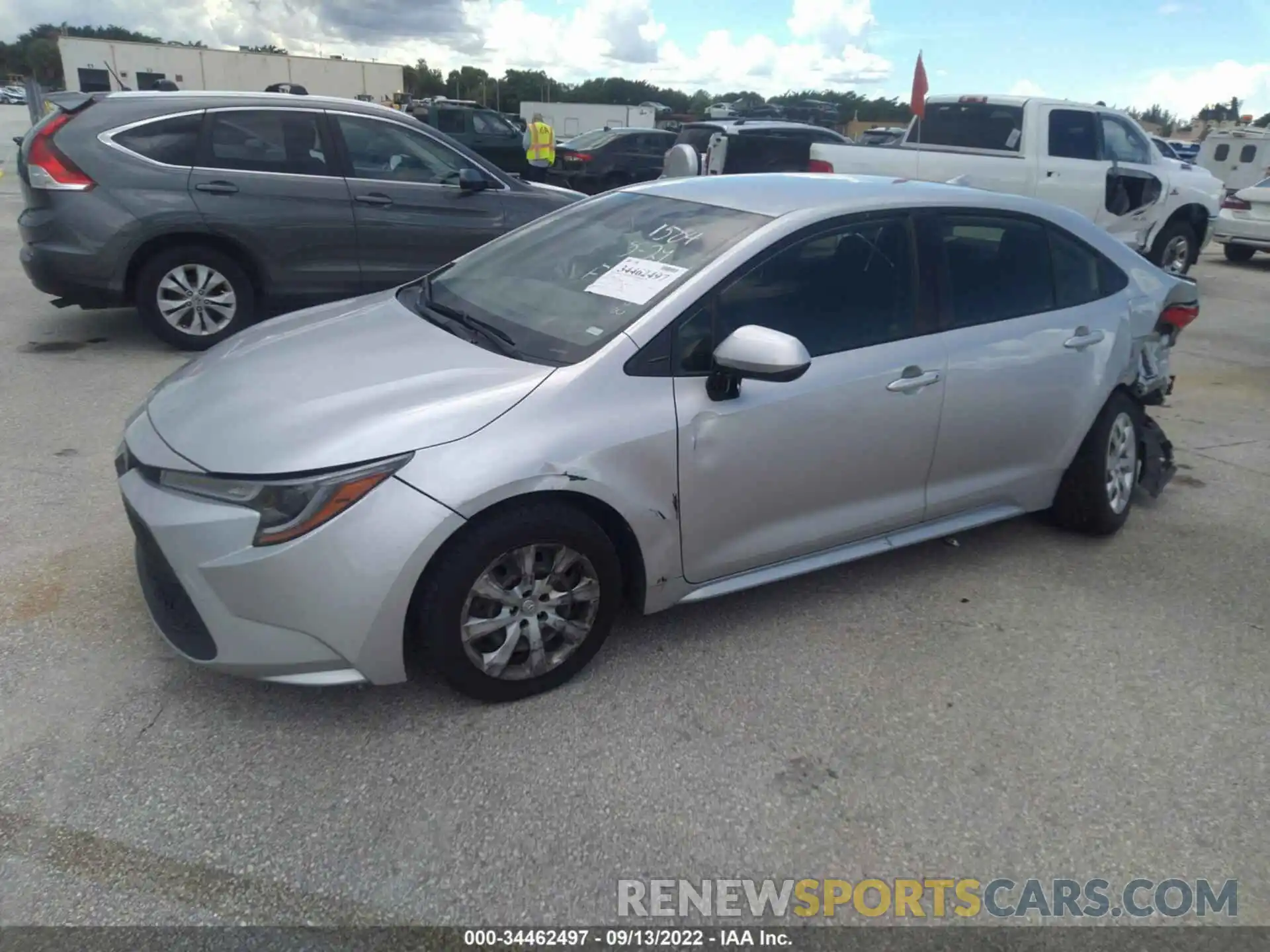 2 Photograph of a damaged car JTDEPRAE4LJ041584 TOYOTA COROLLA 2020