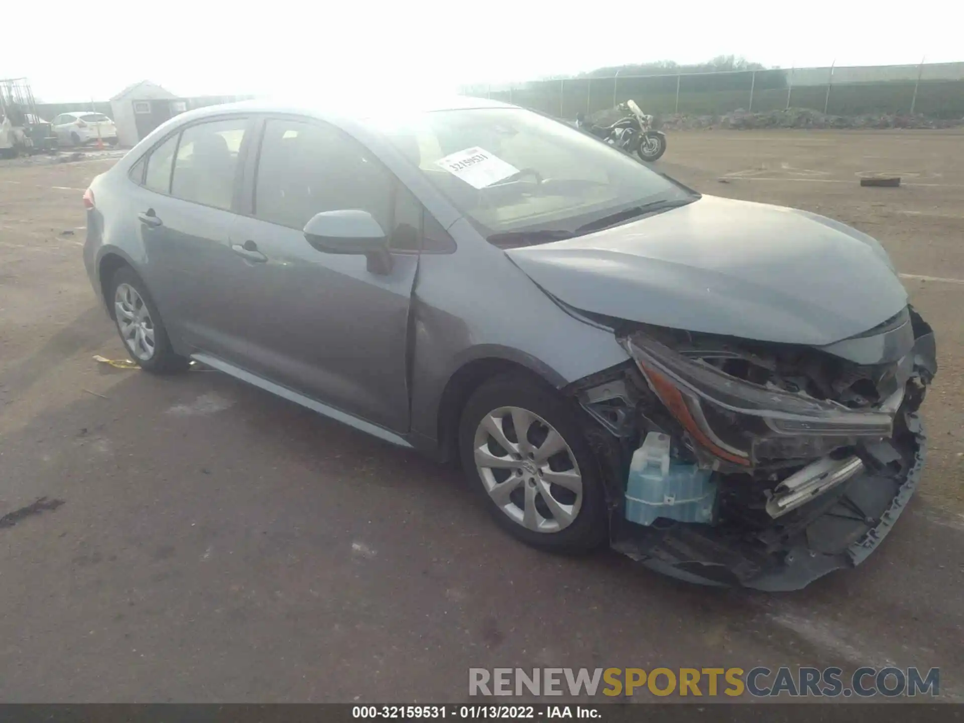 1 Photograph of a damaged car JTDEPRAE4LJ041617 TOYOTA COROLLA 2020