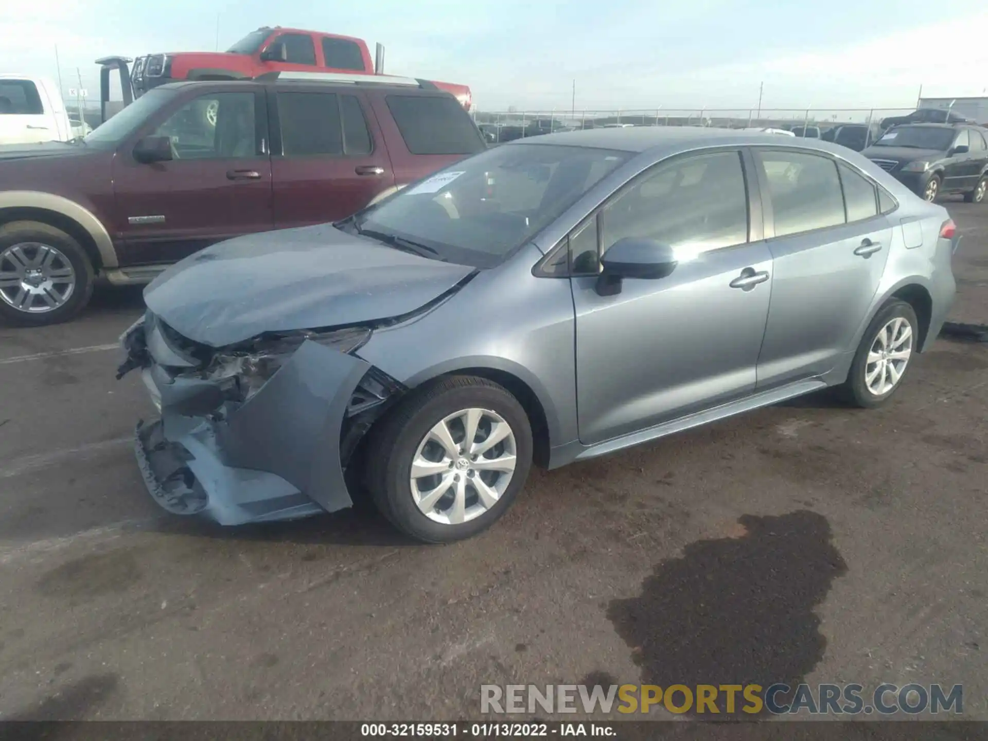 2 Photograph of a damaged car JTDEPRAE4LJ041617 TOYOTA COROLLA 2020