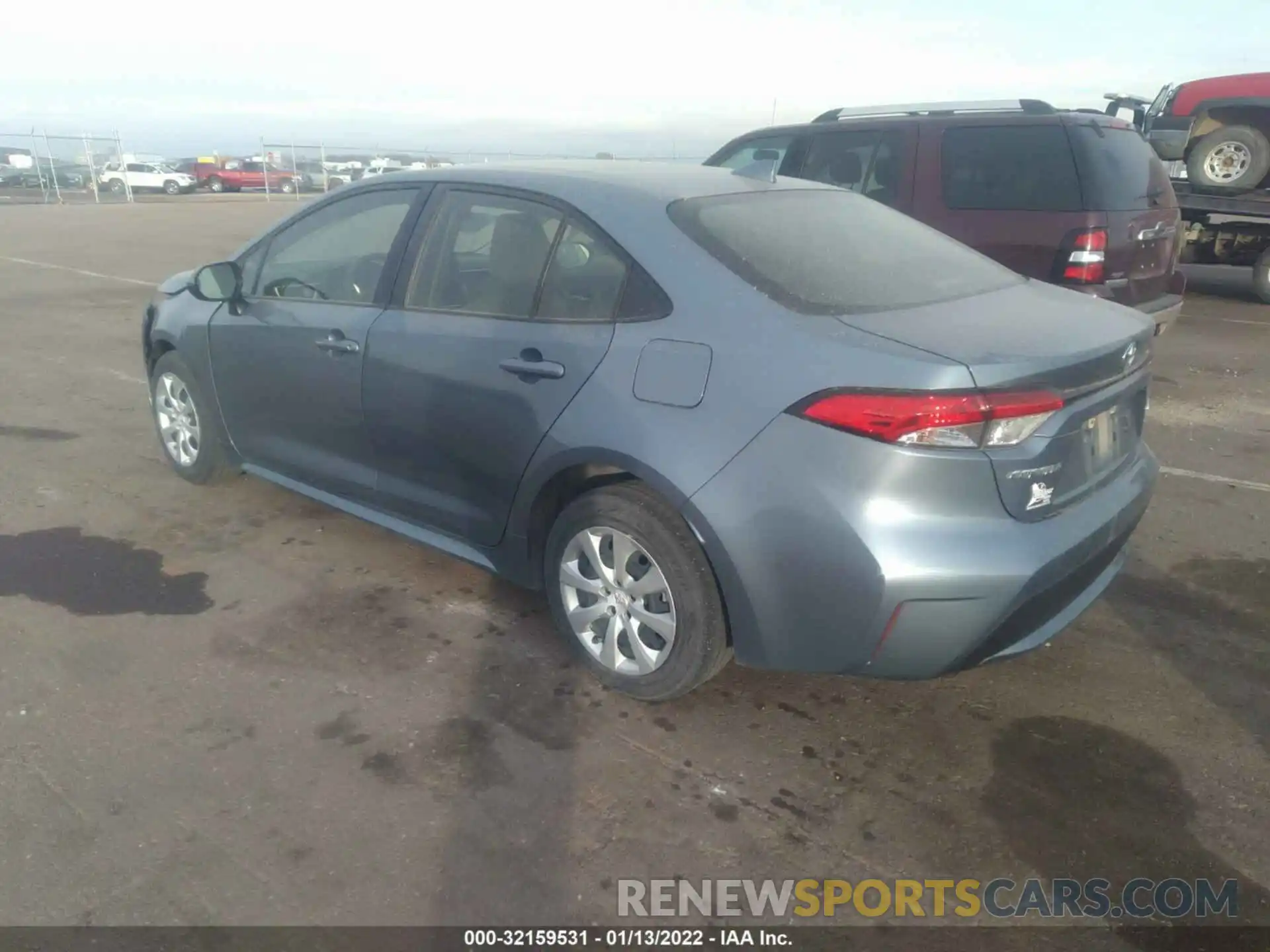 3 Photograph of a damaged car JTDEPRAE4LJ041617 TOYOTA COROLLA 2020