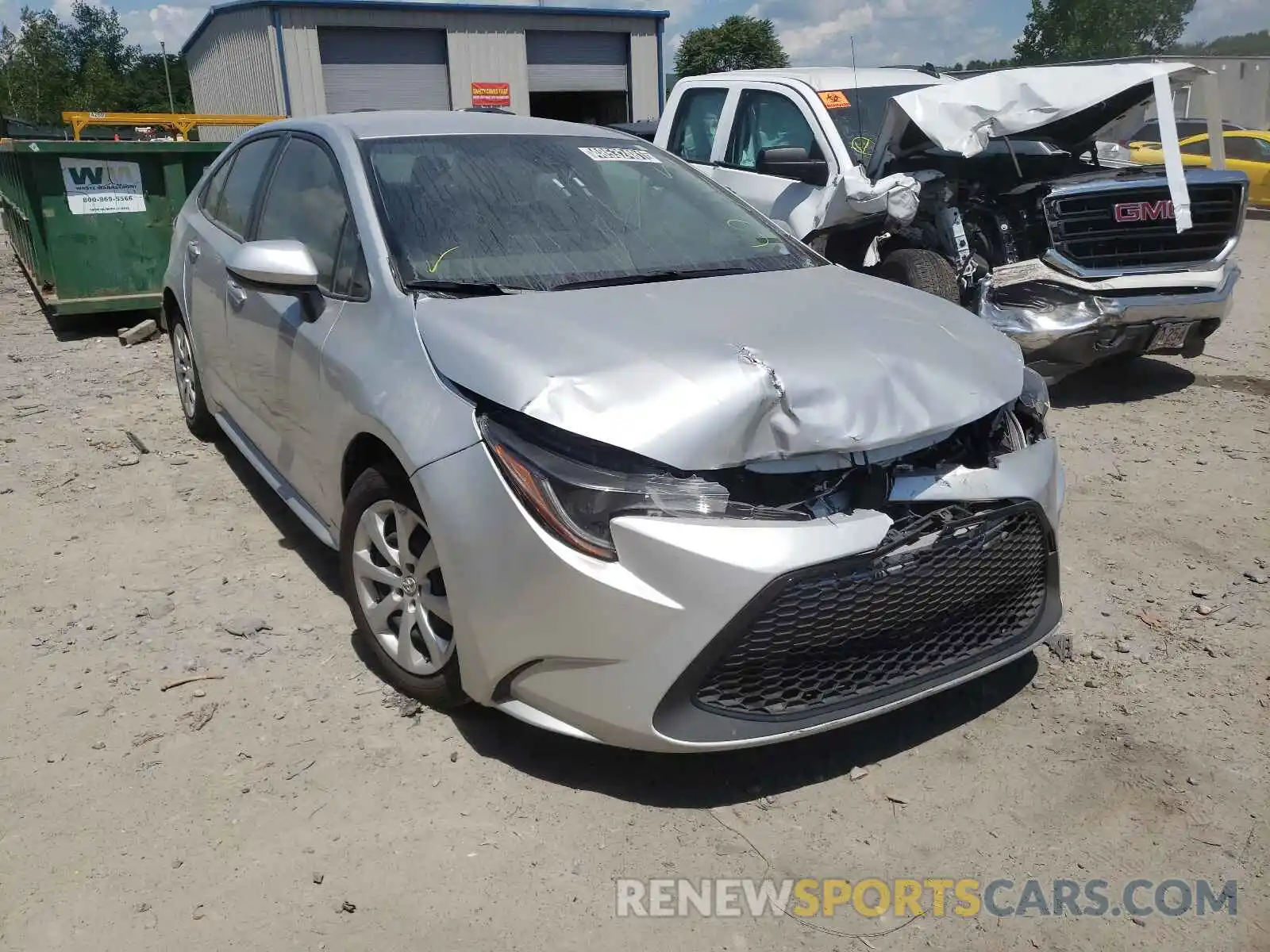 1 Photograph of a damaged car JTDEPRAE4LJ041925 TOYOTA COROLLA 2020