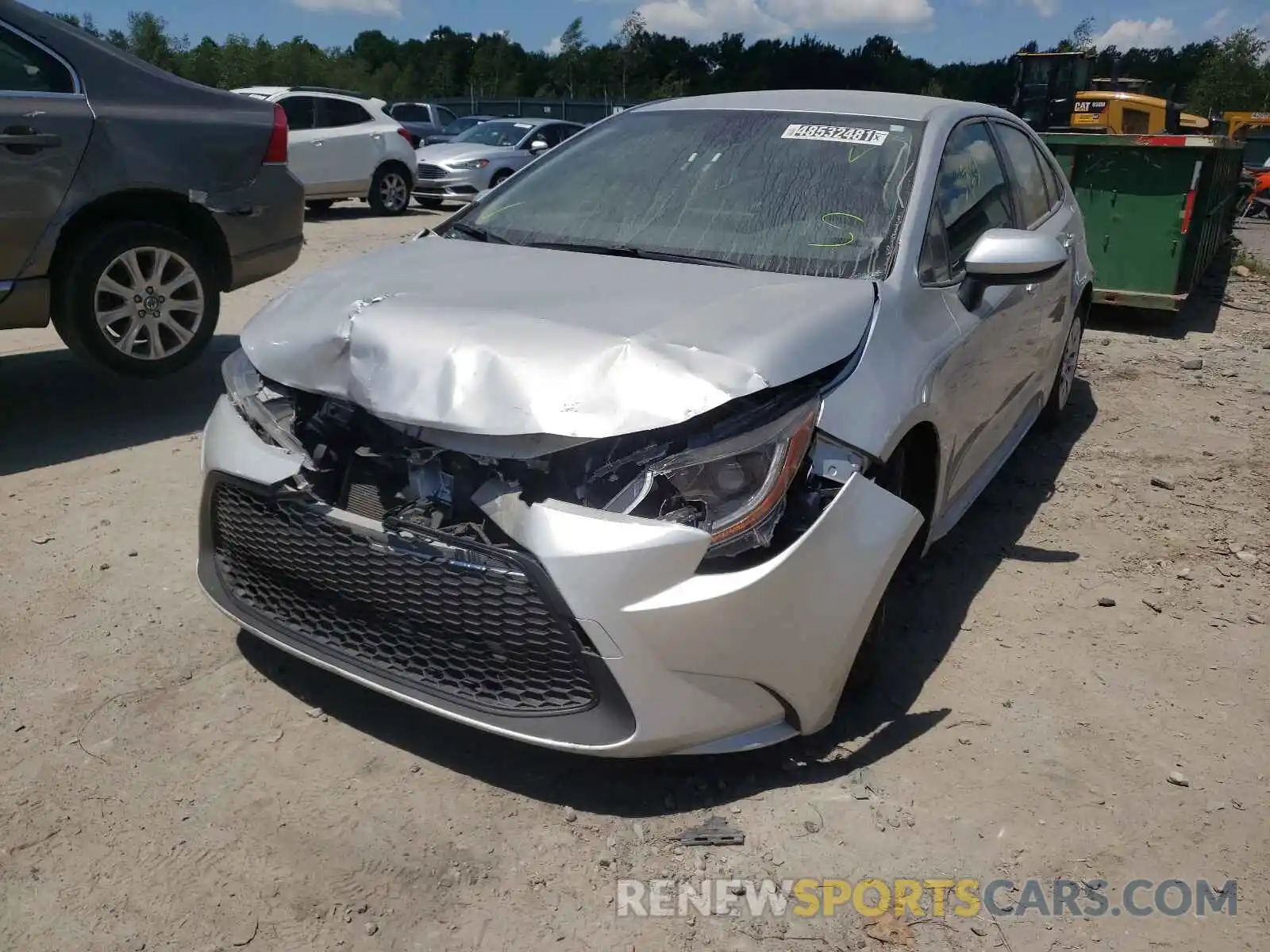 2 Photograph of a damaged car JTDEPRAE4LJ041925 TOYOTA COROLLA 2020