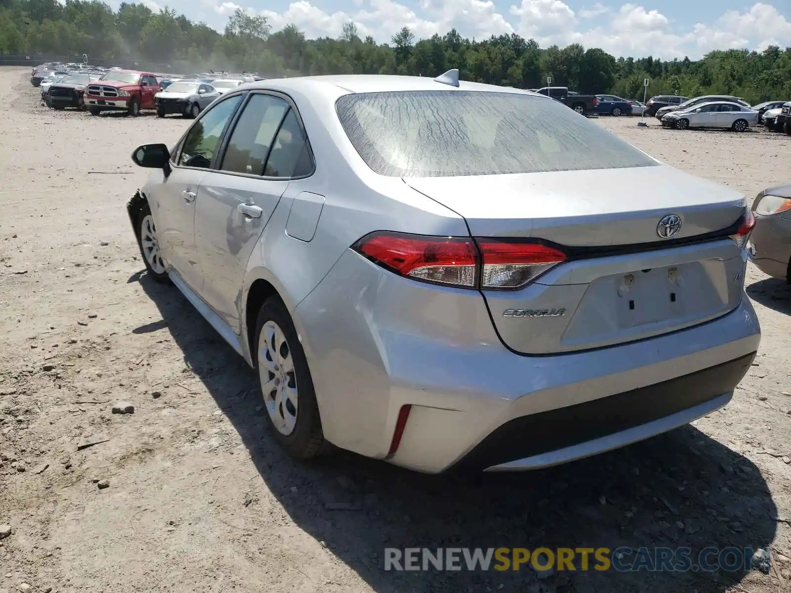 3 Photograph of a damaged car JTDEPRAE4LJ041925 TOYOTA COROLLA 2020