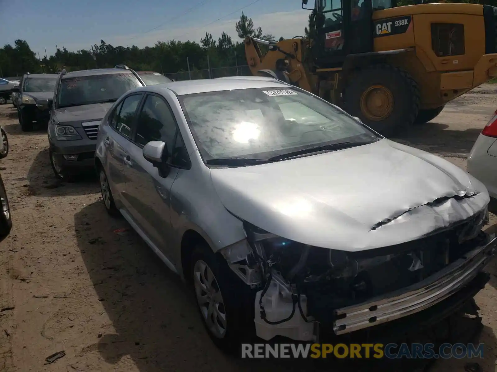 1 Photograph of a damaged car JTDEPRAE4LJ042380 TOYOTA COROLLA 2020