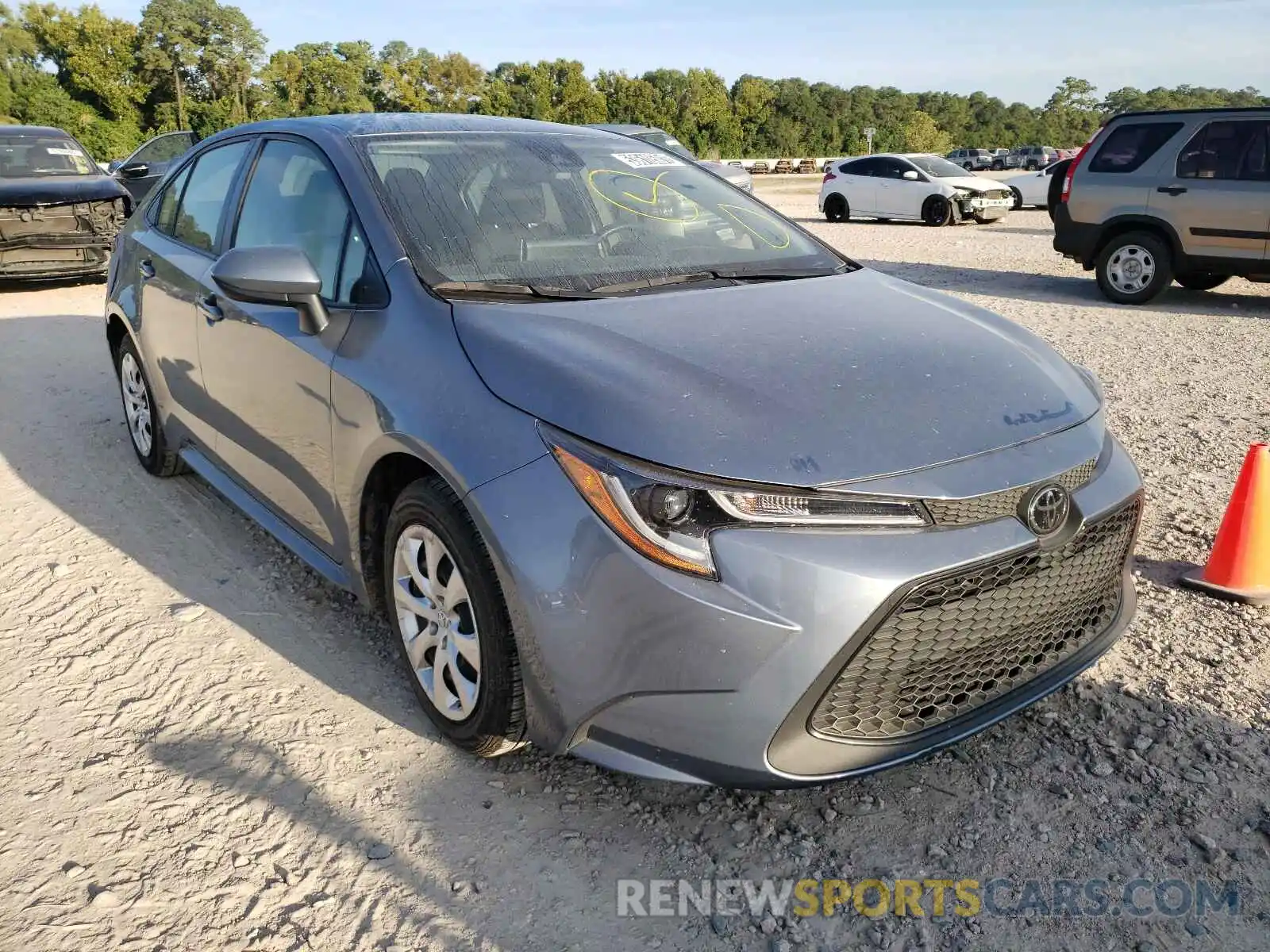 1 Photograph of a damaged car JTDEPRAE4LJ042413 TOYOTA COROLLA 2020