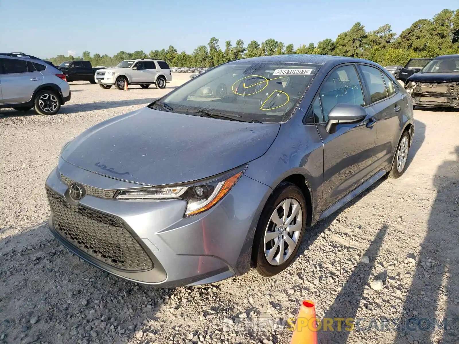 2 Photograph of a damaged car JTDEPRAE4LJ042413 TOYOTA COROLLA 2020