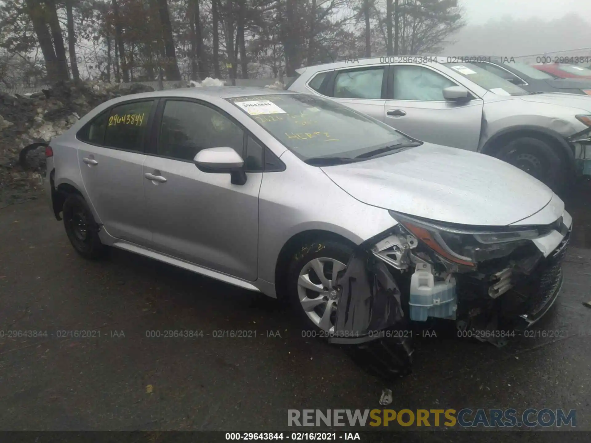 1 Photograph of a damaged car JTDEPRAE4LJ042475 TOYOTA COROLLA 2020