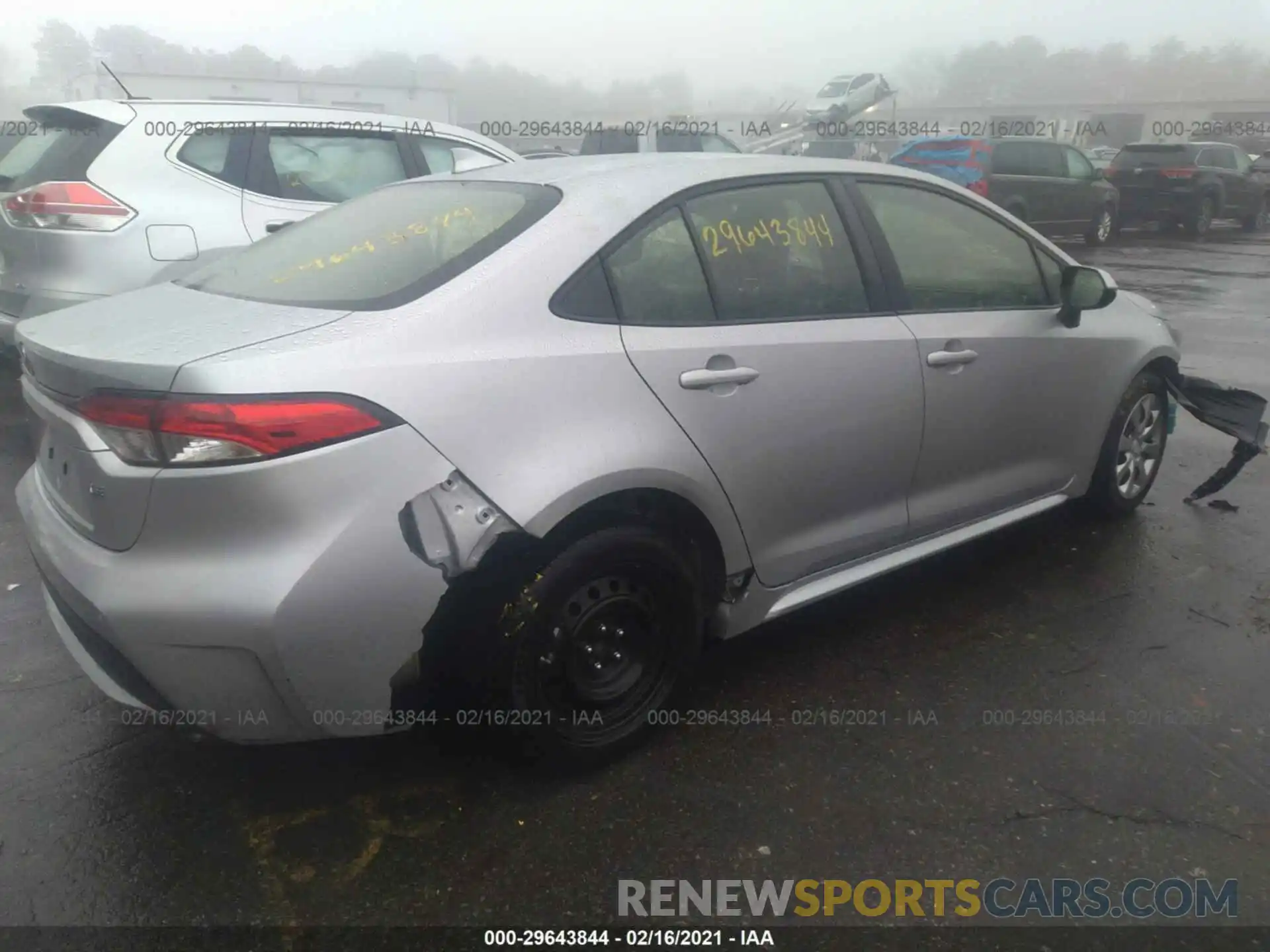 4 Photograph of a damaged car JTDEPRAE4LJ042475 TOYOTA COROLLA 2020