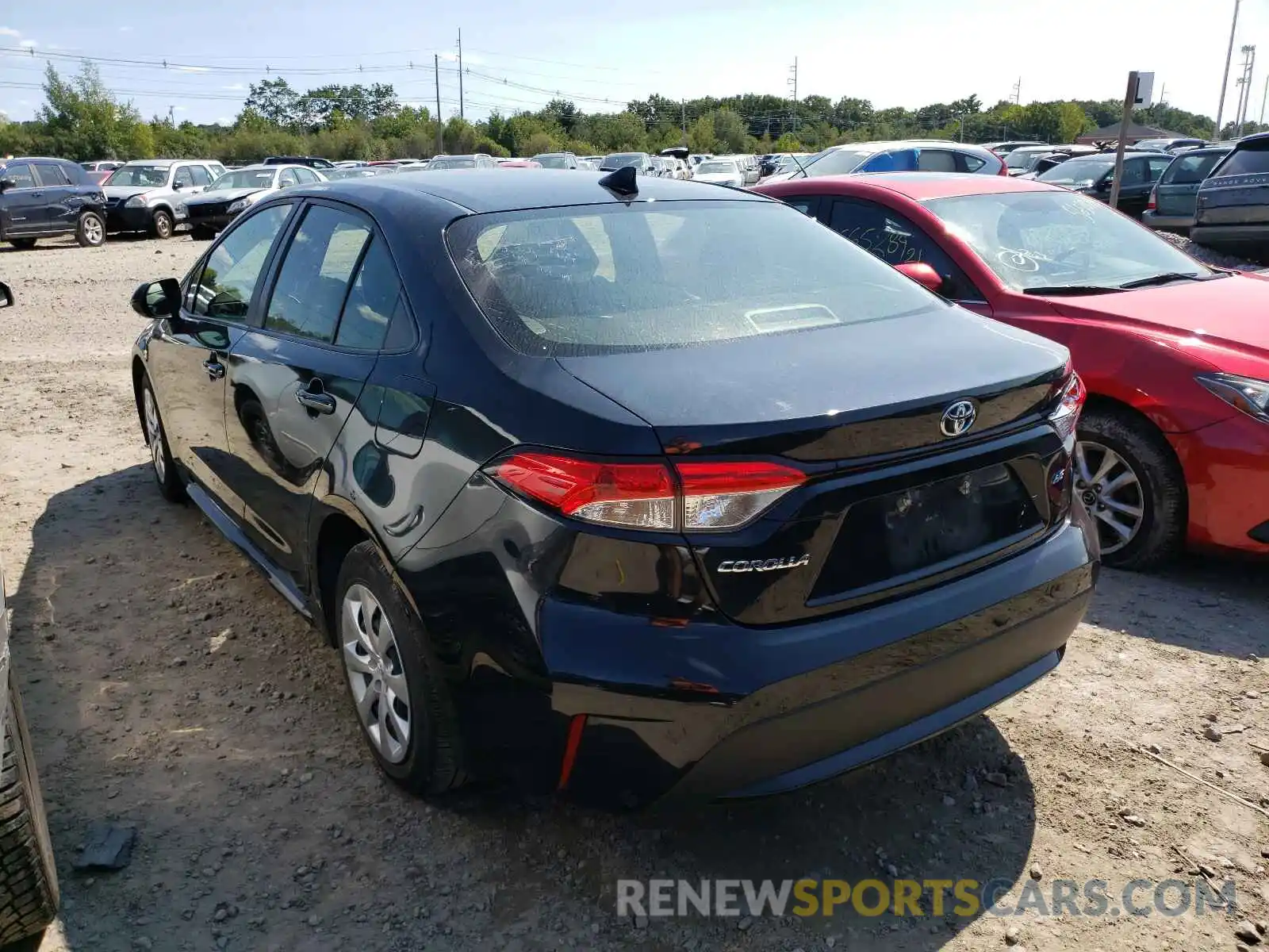 3 Photograph of a damaged car JTDEPRAE4LJ042492 TOYOTA COROLLA 2020