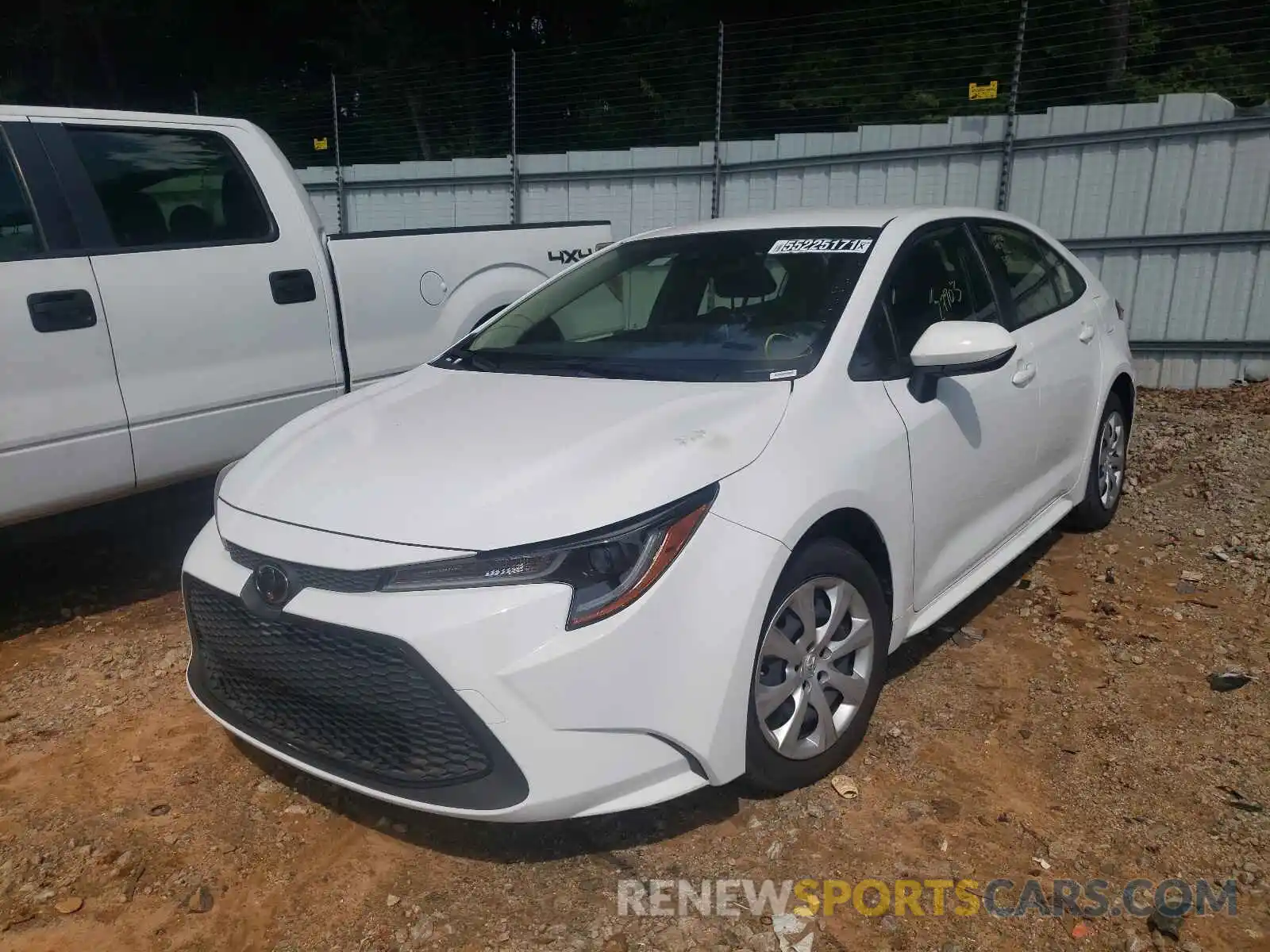 2 Photograph of a damaged car JTDEPRAE4LJ042508 TOYOTA COROLLA 2020