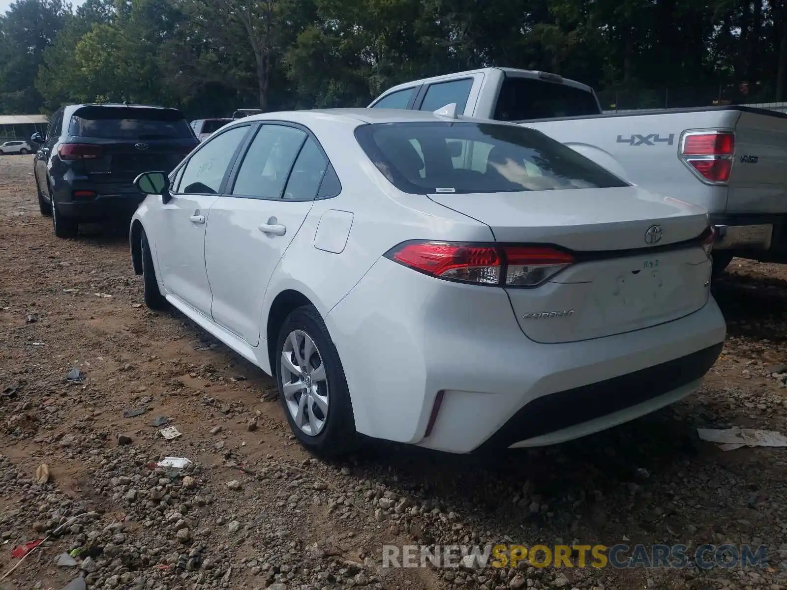 3 Photograph of a damaged car JTDEPRAE4LJ042508 TOYOTA COROLLA 2020