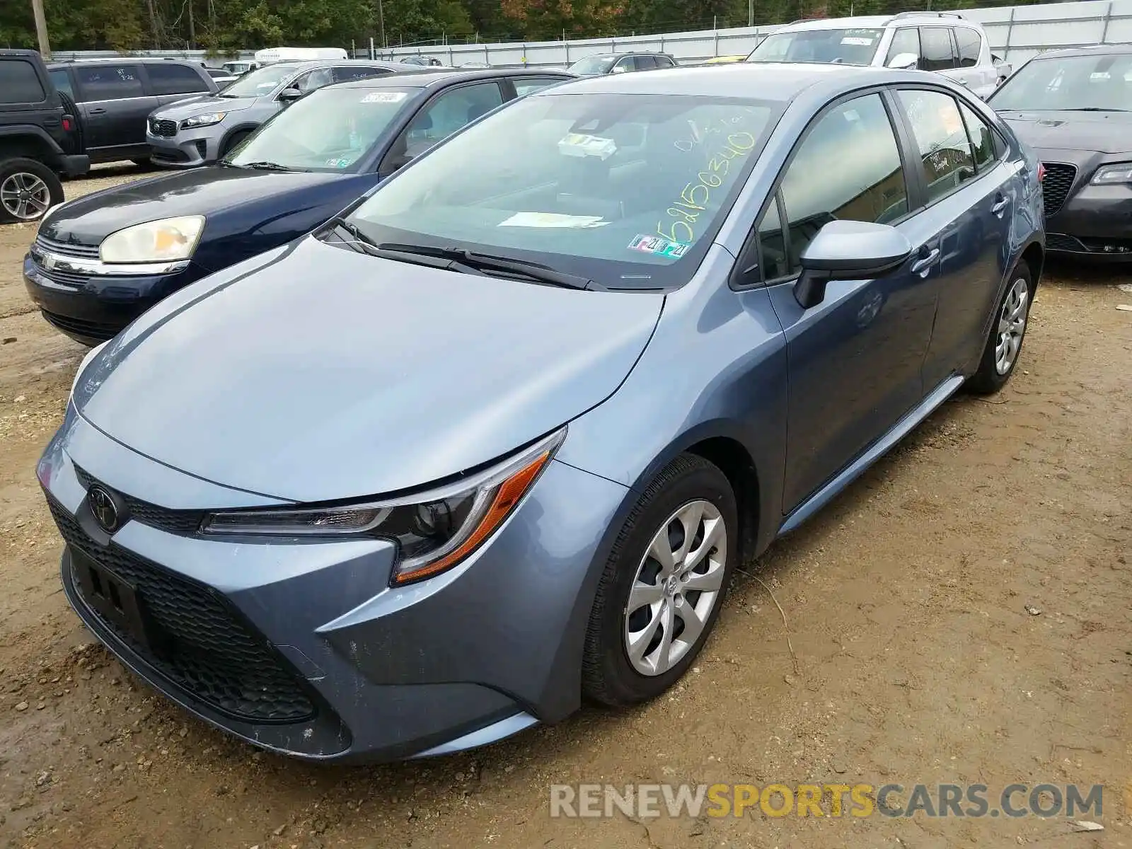 2 Photograph of a damaged car JTDEPRAE4LJ042623 TOYOTA COROLLA 2020