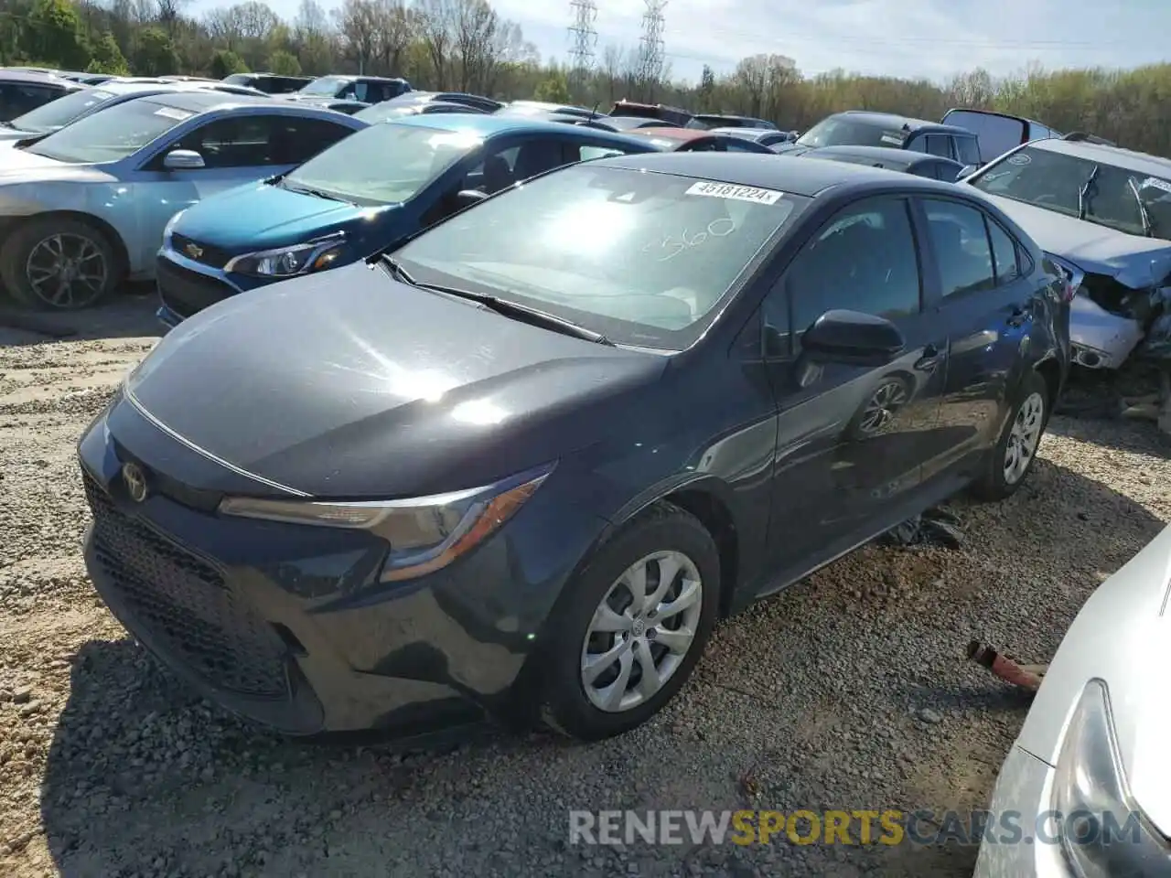 1 Photograph of a damaged car JTDEPRAE4LJ042721 TOYOTA COROLLA 2020