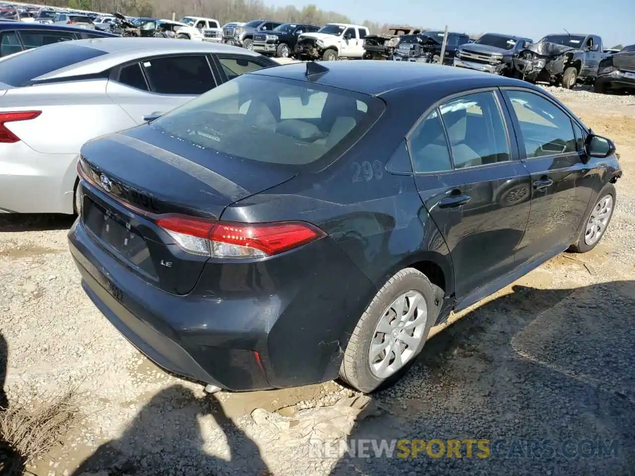 3 Photograph of a damaged car JTDEPRAE4LJ042721 TOYOTA COROLLA 2020