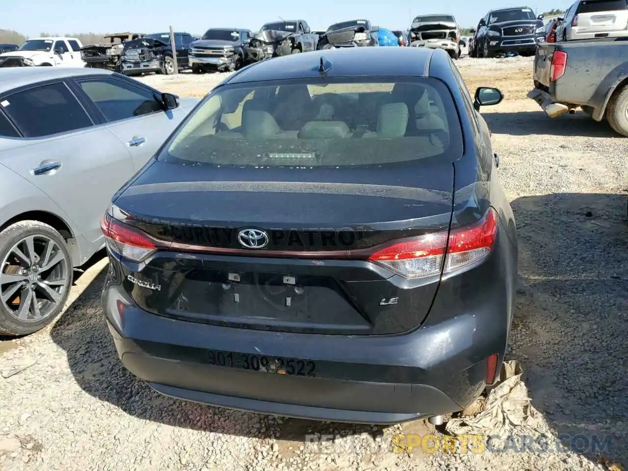 6 Photograph of a damaged car JTDEPRAE4LJ042721 TOYOTA COROLLA 2020