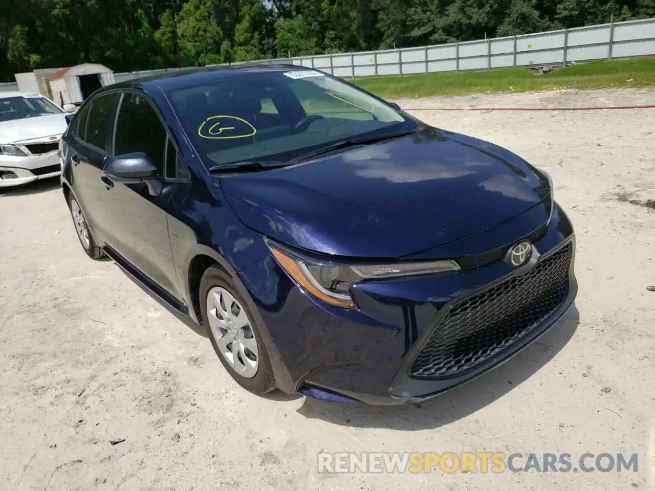 1 Photograph of a damaged car JTDEPRAE4LJ042881 TOYOTA COROLLA 2020