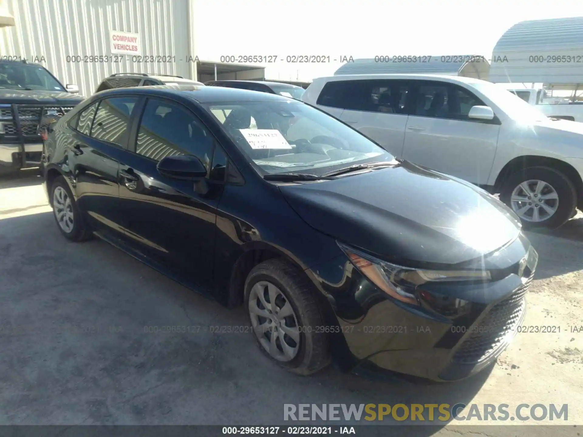 1 Photograph of a damaged car JTDEPRAE4LJ043075 TOYOTA COROLLA 2020