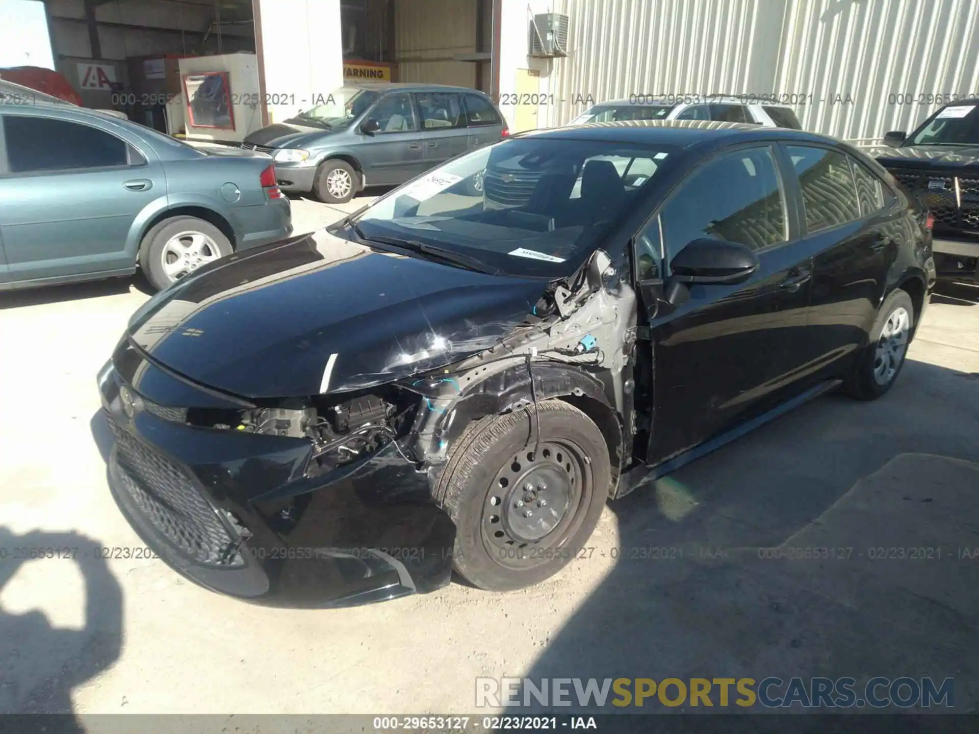 2 Photograph of a damaged car JTDEPRAE4LJ043075 TOYOTA COROLLA 2020