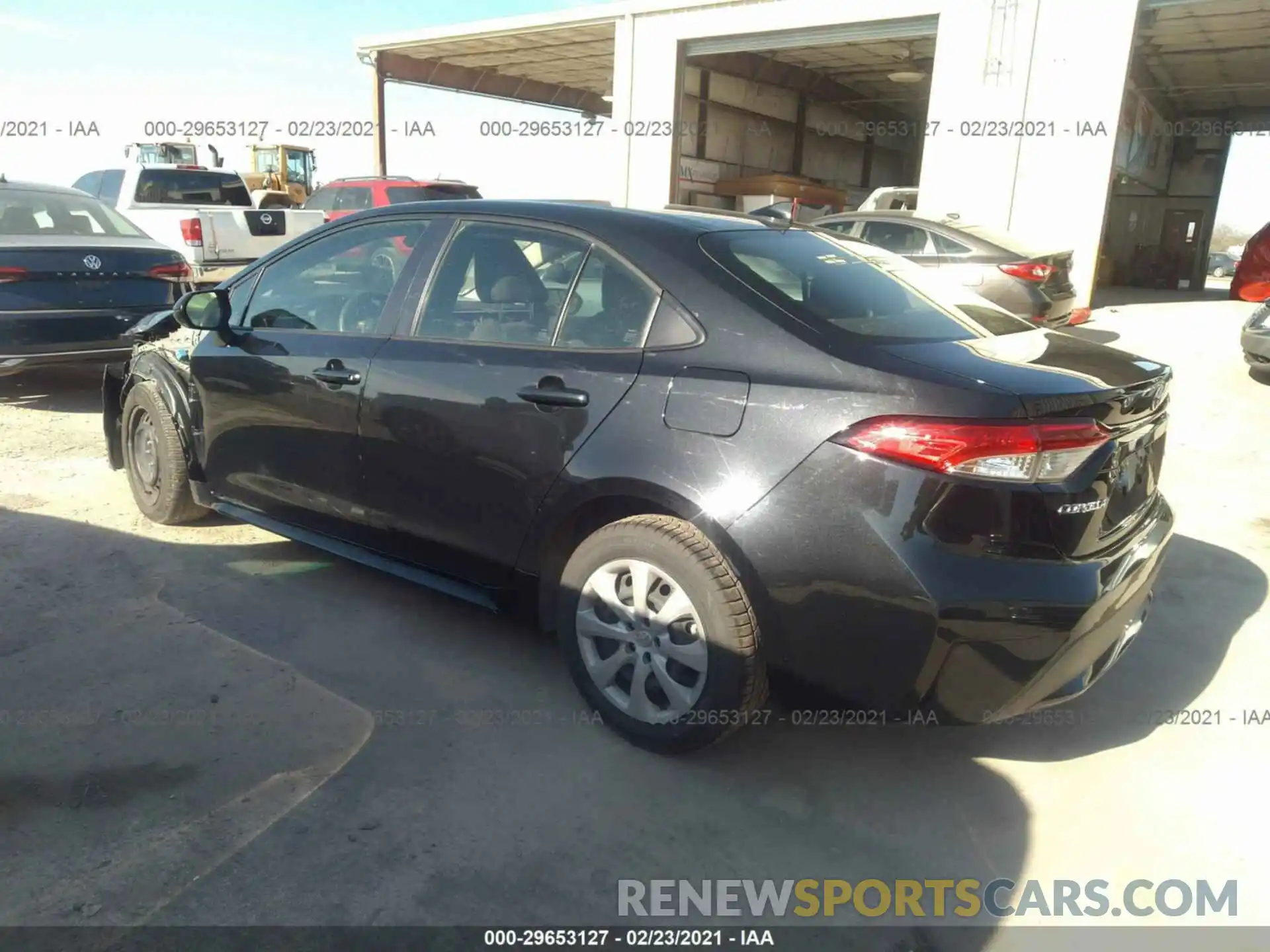 3 Photograph of a damaged car JTDEPRAE4LJ043075 TOYOTA COROLLA 2020