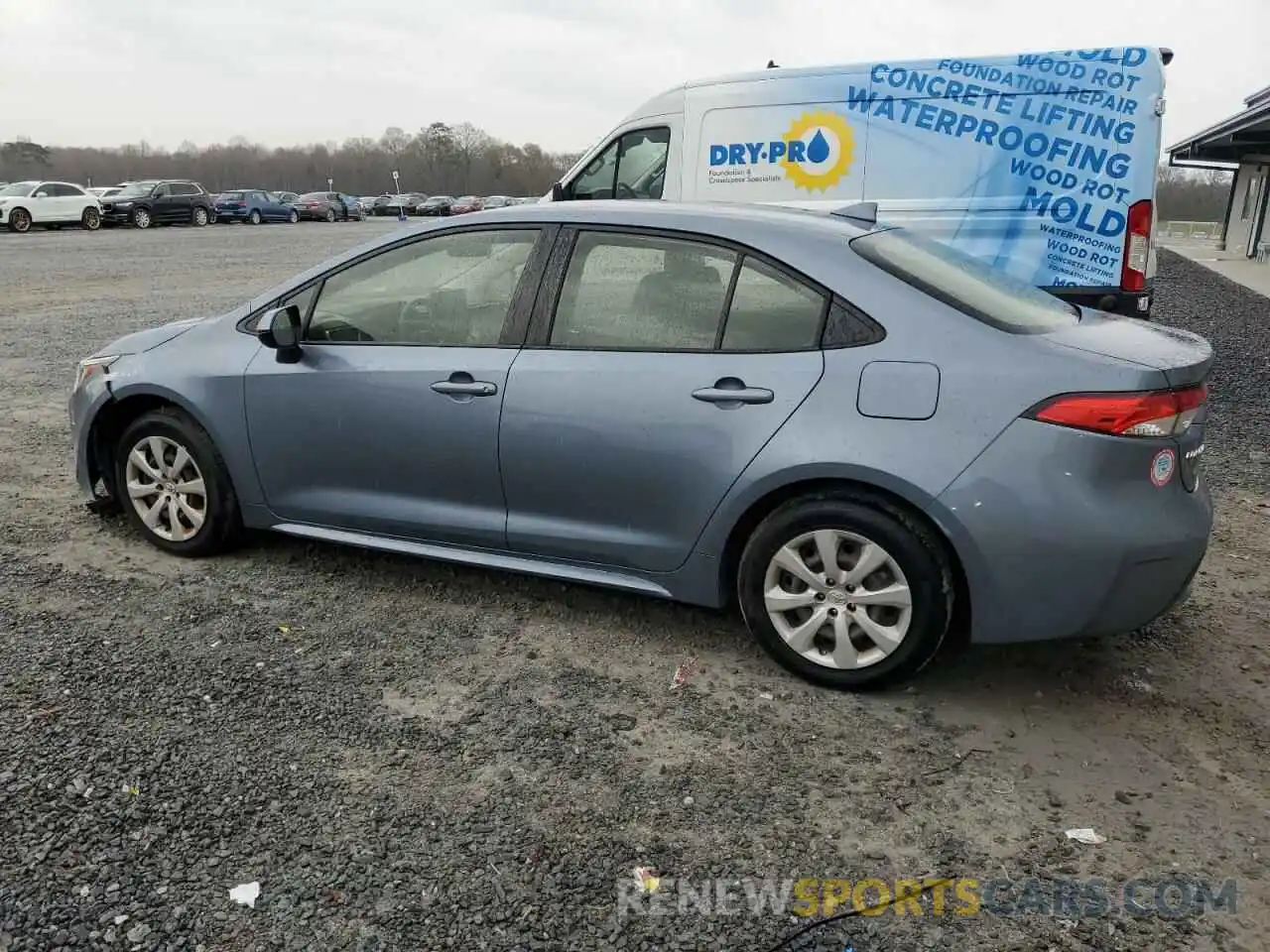 2 Photograph of a damaged car JTDEPRAE4LJ043139 TOYOTA COROLLA 2020