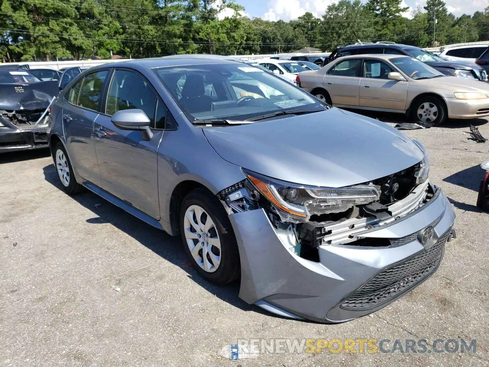 1 Photograph of a damaged car JTDEPRAE4LJ043397 TOYOTA COROLLA 2020