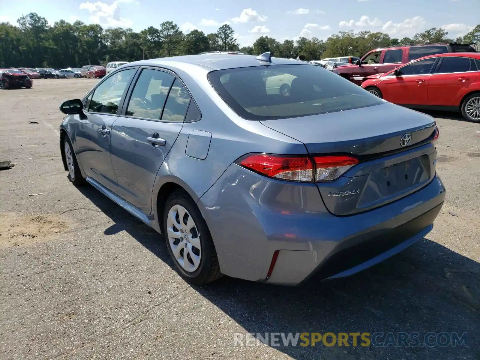 3 Photograph of a damaged car JTDEPRAE4LJ043397 TOYOTA COROLLA 2020