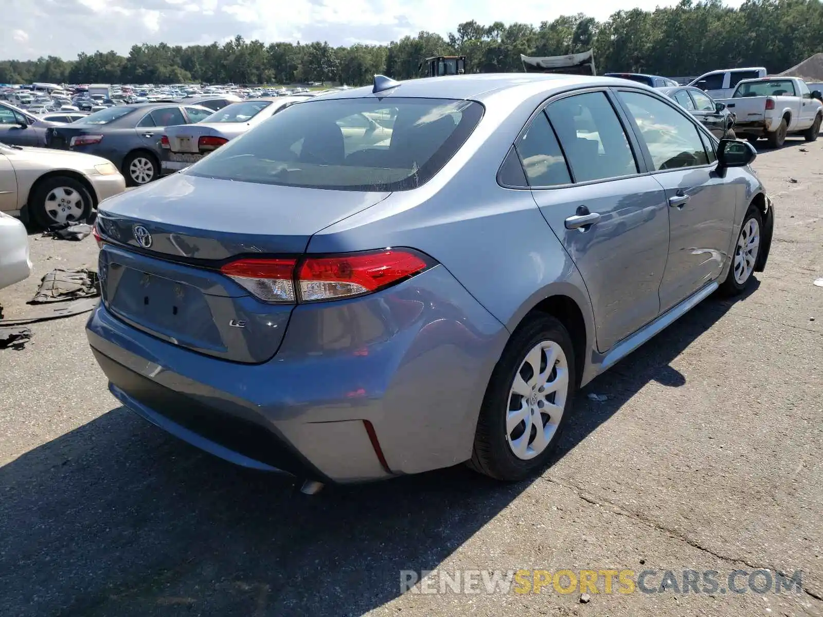 4 Photograph of a damaged car JTDEPRAE4LJ043397 TOYOTA COROLLA 2020