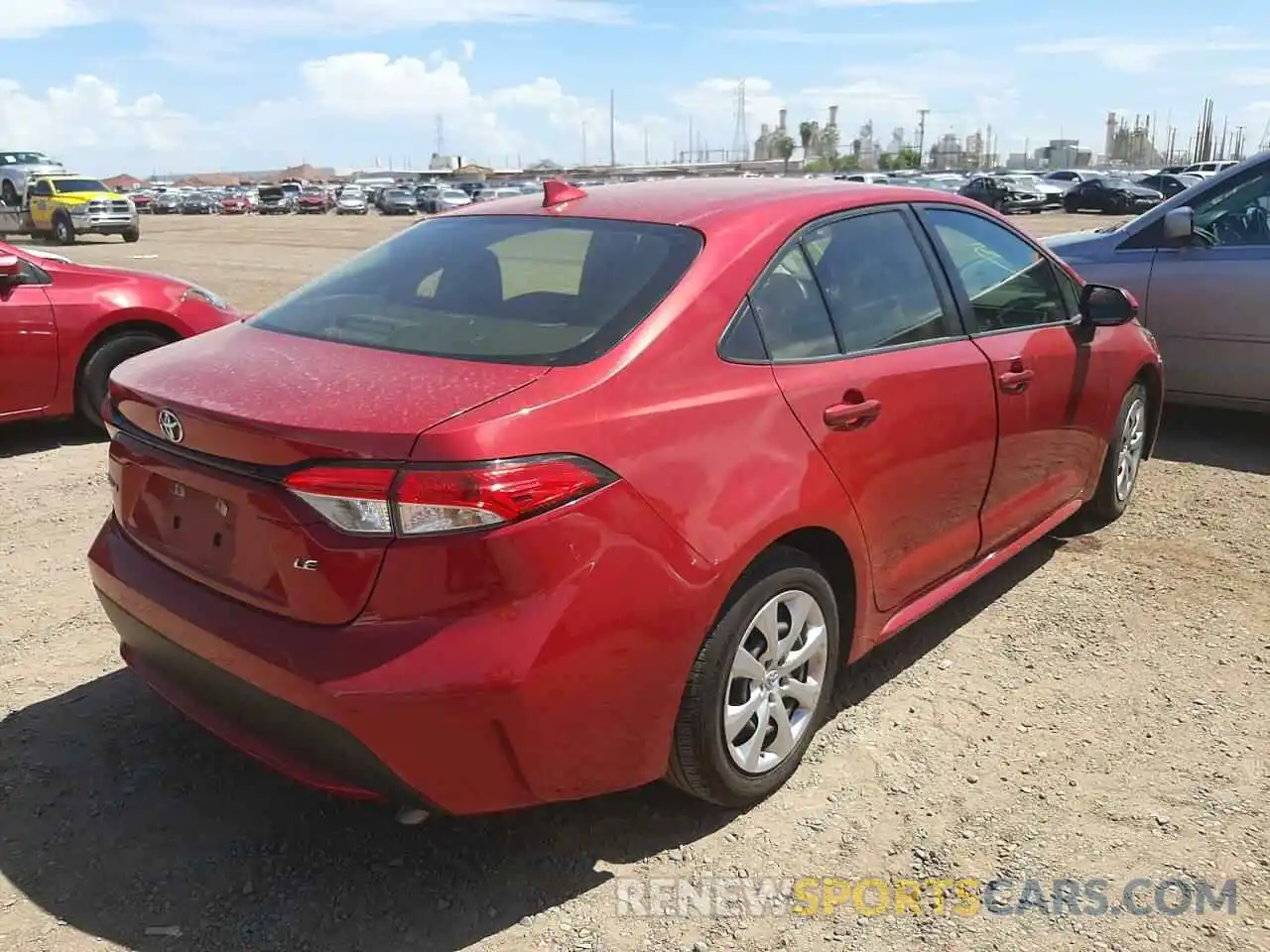 4 Photograph of a damaged car JTDEPRAE4LJ043920 TOYOTA COROLLA 2020