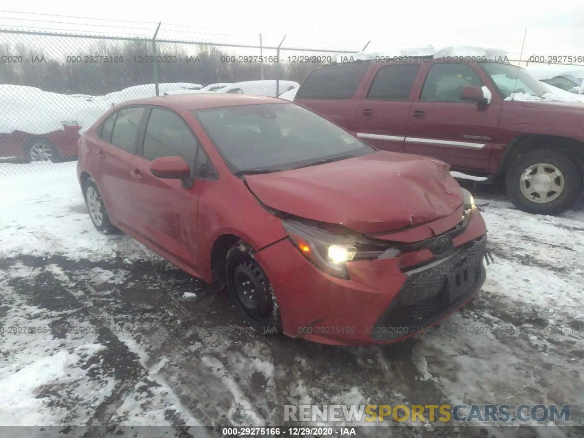 1 Photograph of a damaged car JTDEPRAE4LJ043982 TOYOTA COROLLA 2020