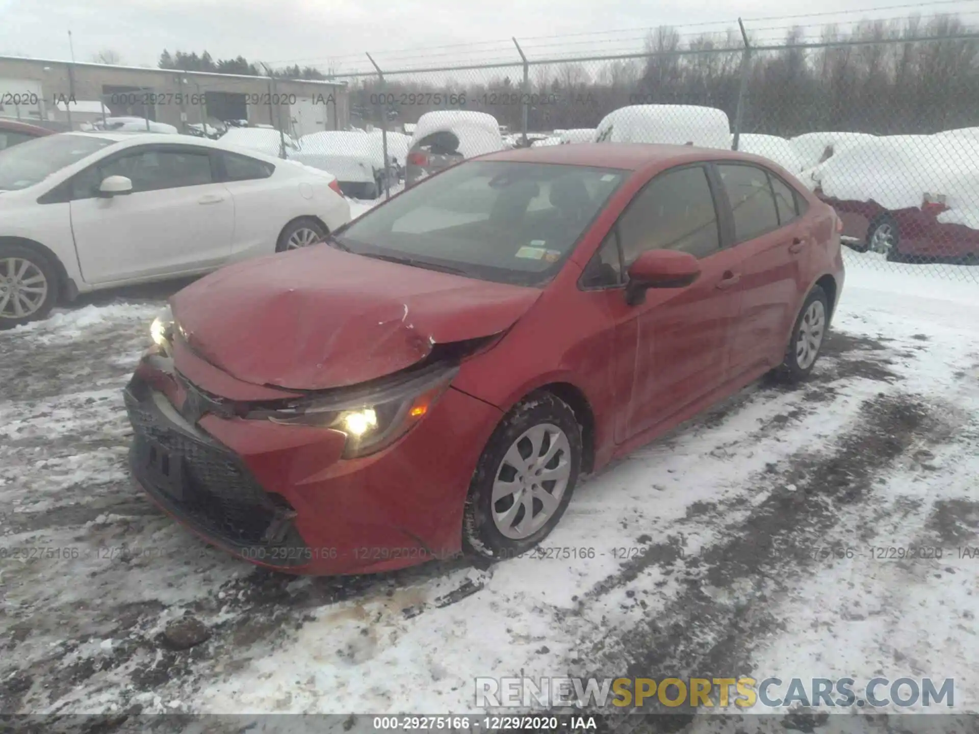 2 Photograph of a damaged car JTDEPRAE4LJ043982 TOYOTA COROLLA 2020